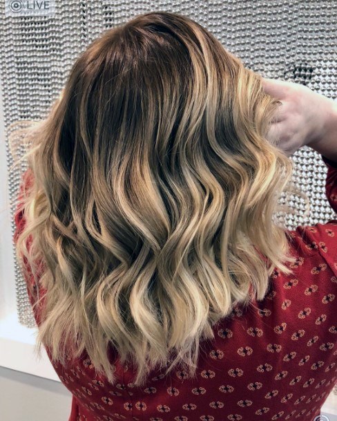 Womens Hot Ombre Medium Hairstyles