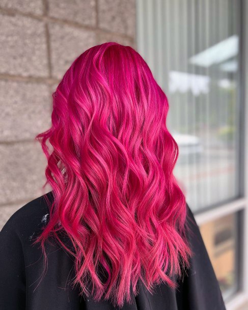 Womens Hot Pink Hairstyless