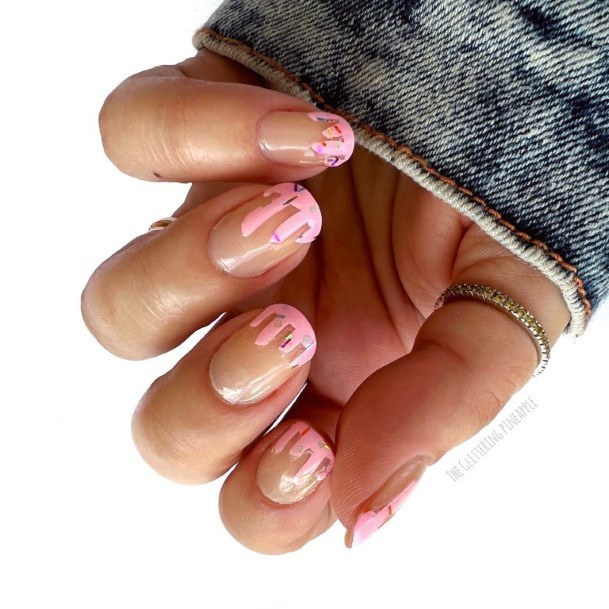 Womens Ice Cream Nail Design Ideas