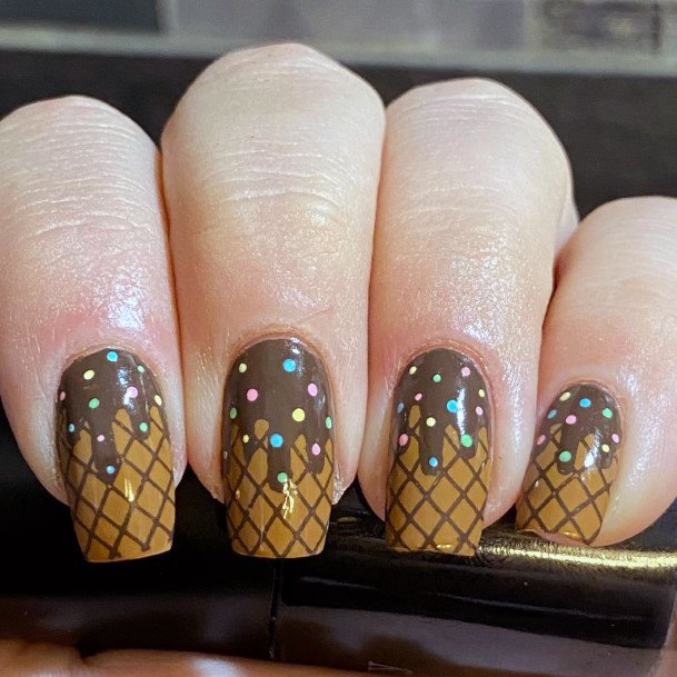 Womens Ice Cream Nail Ideas