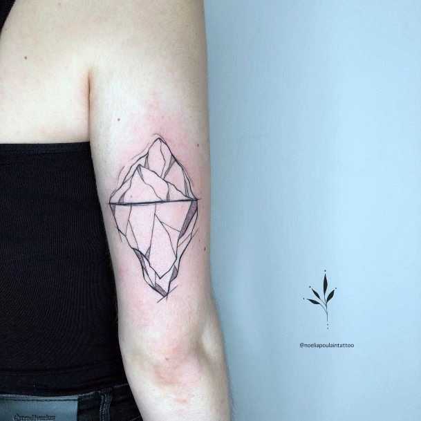 Womens Iceberg Tattoo Design Ideas