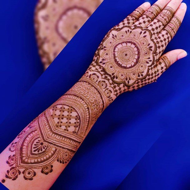 Womens Indian Wedding Henna Tattoo Hands