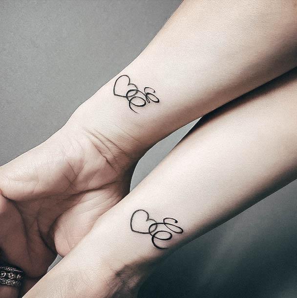 Womens Initials Girly Tattoo Designs