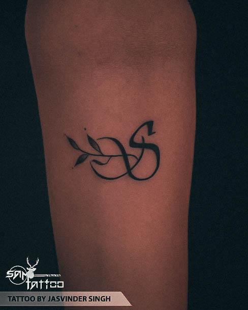 Womens Initials Tattoo Ideas