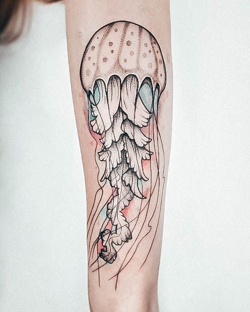 Womens Jellyfish Good Looking Tattoos