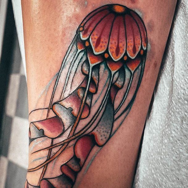 Womens Jellyfish Super Tattoo Designs