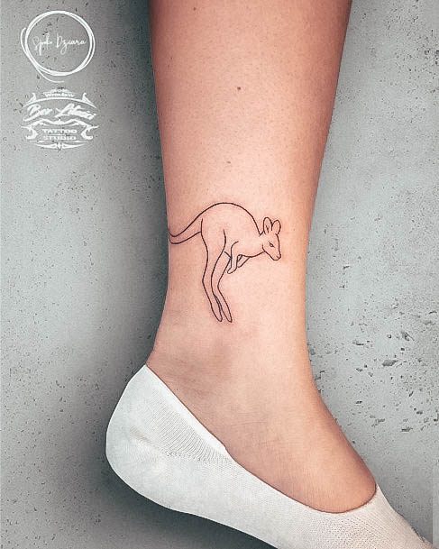 Womens Kangaroo Super Tattoo Designs