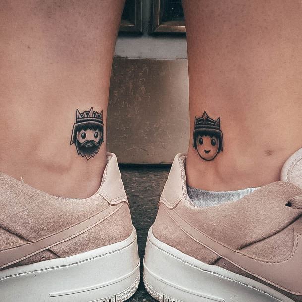 Womens King And Queen Good Looking Tattoos