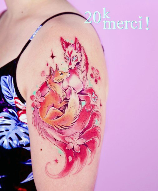 Womens Kitsune Tattoos