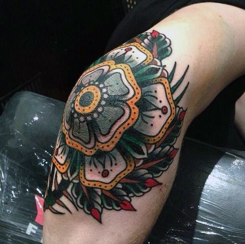 Womens Knees Unmatched Traditional Tattoo