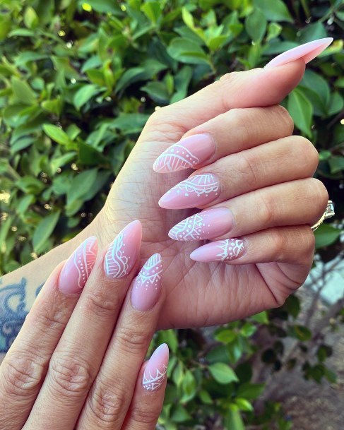 Womens Lace Nail Ideas