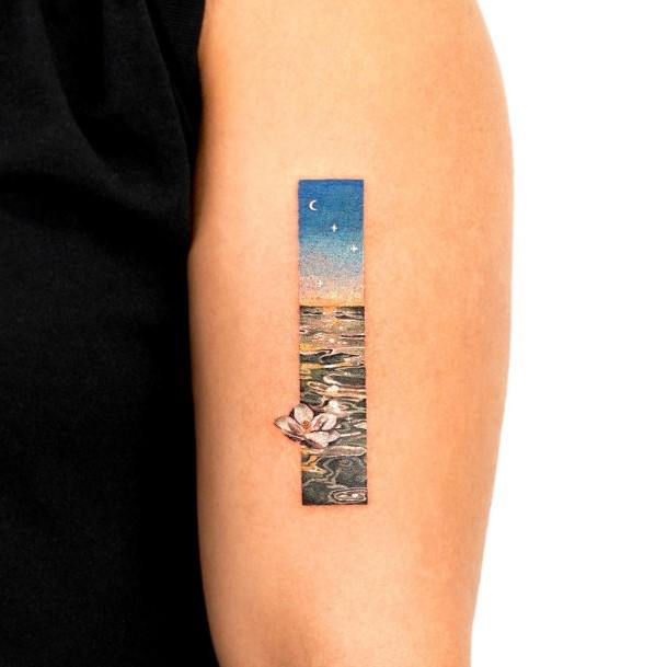 Womens Landscape Good Looking Tattoos