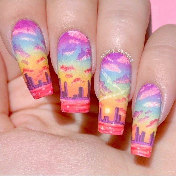 Womens Landscape Super Nail Designs