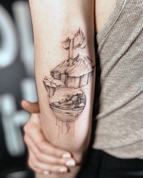 Womens Landscape Tattoos