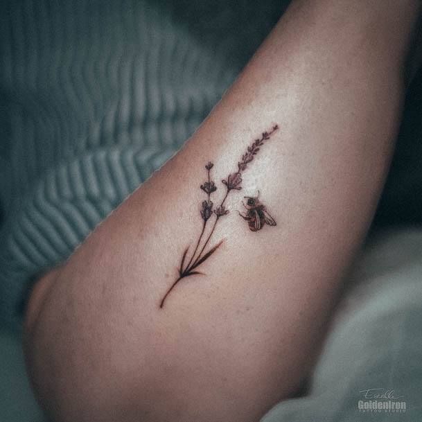 Womens Lavender Tattoo Design Ideas