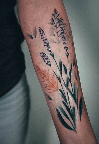 Womens Lavender Tattoos