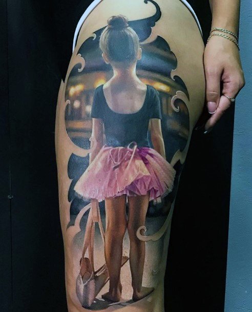 Womens Leg Tattoo