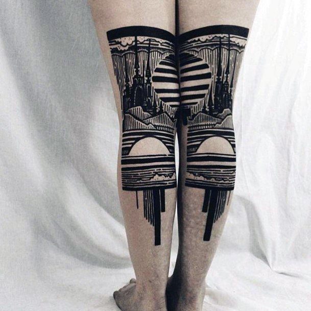 Womens Legs Clone Tattoo