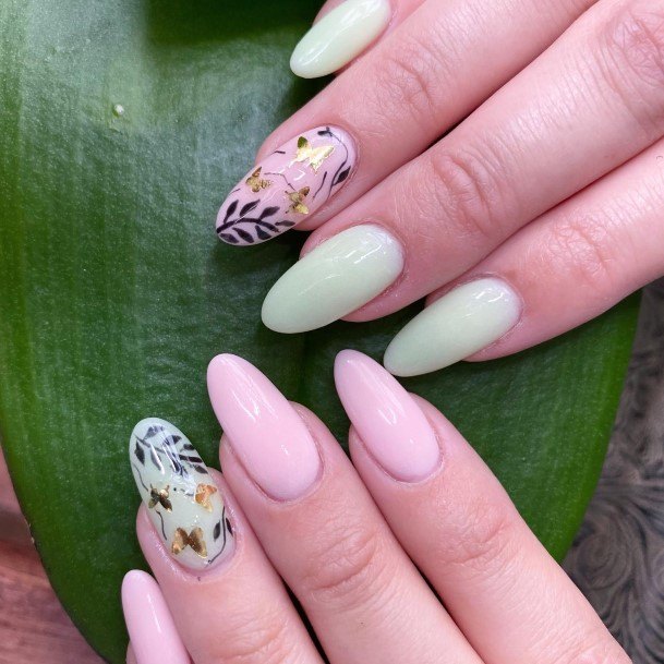 Womens Light Girly Nail Designs