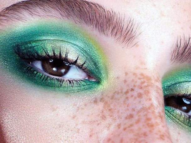 Womens Light Green Eyeshadow Women