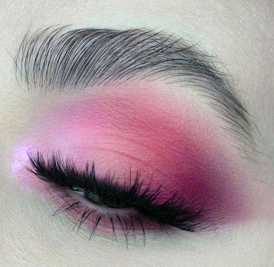 Womens Light Pink Cute Eyeshadow