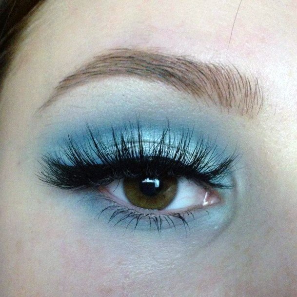 Womens Light Teal Eyeshadow