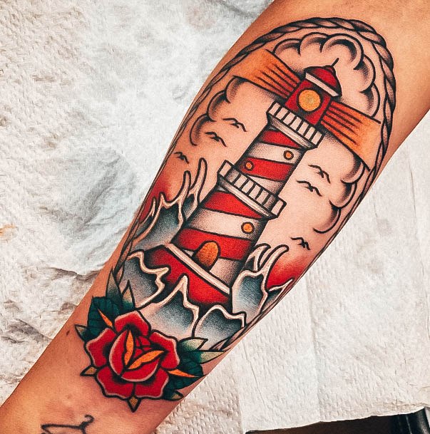 Womens Lighthouse Tattoo Design Ideas