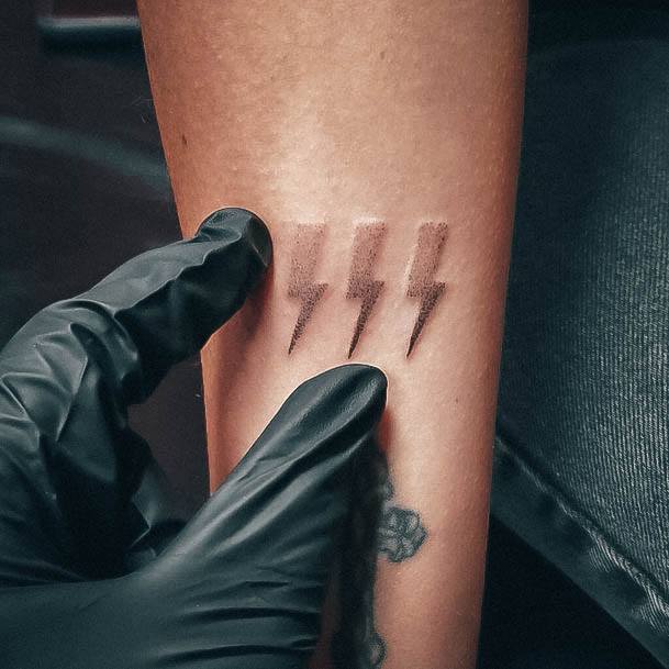 Womens Lightning Bolt Good Looking Tattoos