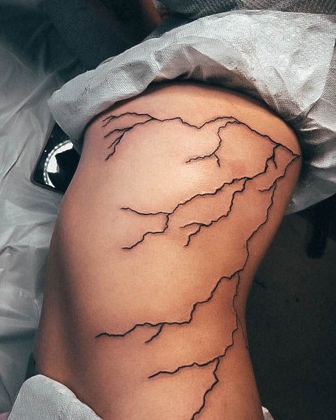 Womens Lightning Bolt Tattoo Looks