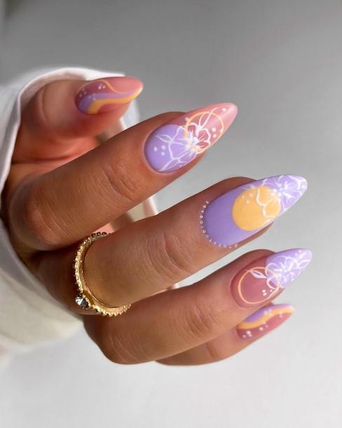 Womens Lilac Nail Ideas