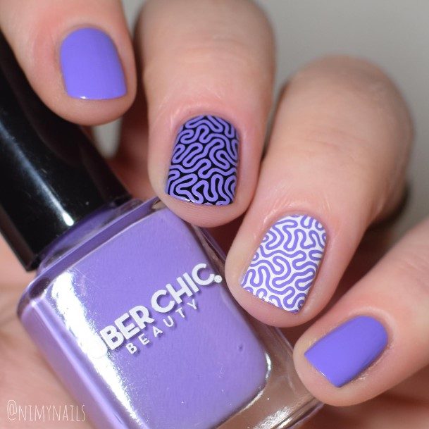 Womens Lilac Super Nail Designs