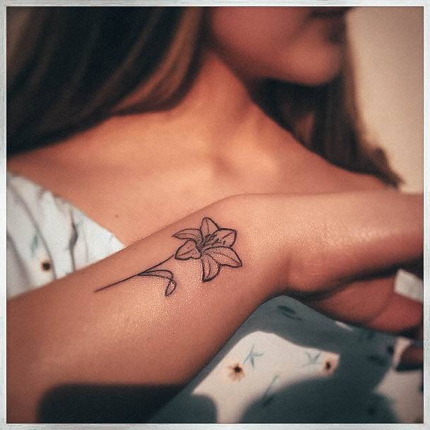 Womens Lily Of The Valley Tattoos