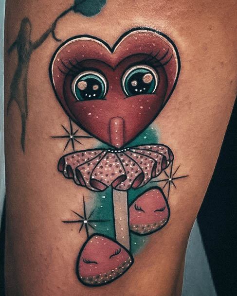 Womens Lollipop Super Tattoo Designs