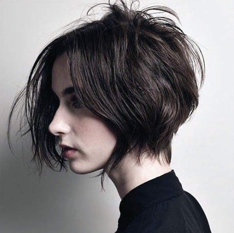 Womens Long Bob Airy Modern Hairstyle Women