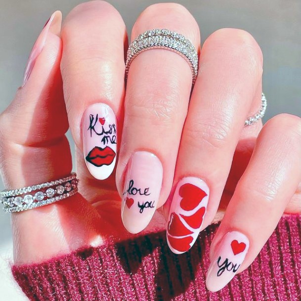 Womens Lovable Romantic Nails