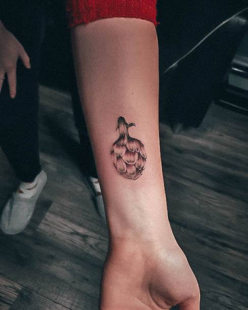 Womens Lovely Artichoke Tattoo Ideas