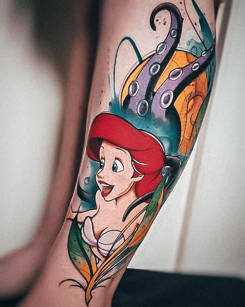 Womens Lovely Disney Tattoo Ideas