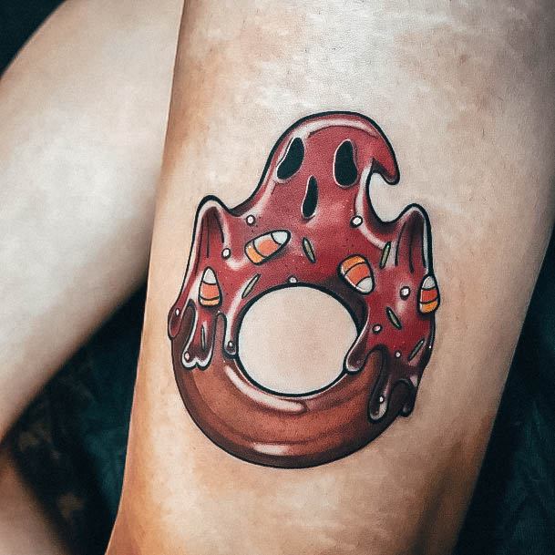 Womens Lovely Donut Tattoo Ideas