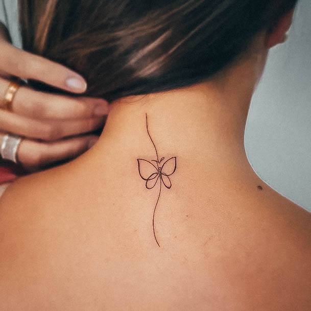 Womens Lovely Fine Line Tattoo Ideas