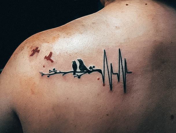 Womens Lovely Heartbeat Tattoo Ideas