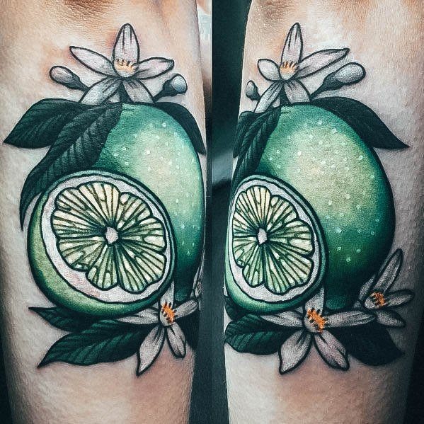 Womens Lovely Lime Tattoo Ideas