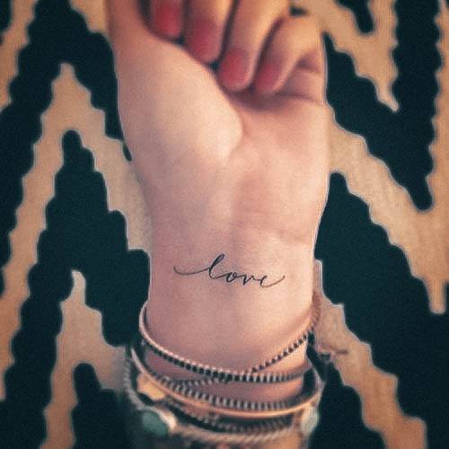 Womens Lovely Love Tattoo Ideas