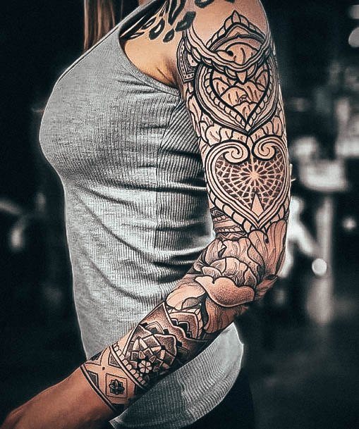 Womens Lovely Mandala Tattoo Ideas