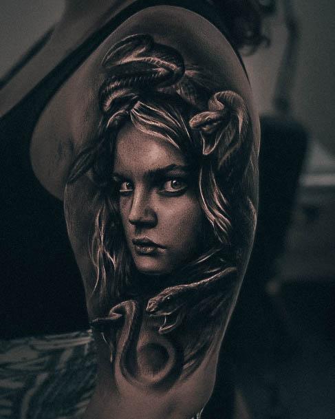 Womens Lovely Medusa Tattoo Ideas