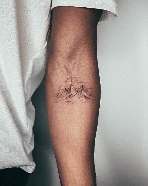 Womens Lovely Mountain Tattoo Ideas