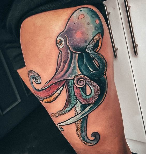 Womens Lovely Octopus Tattoo Ideas