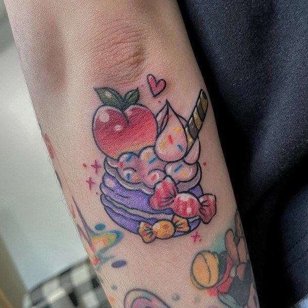 Womens Macaronly Macaron Tattoo Ideas