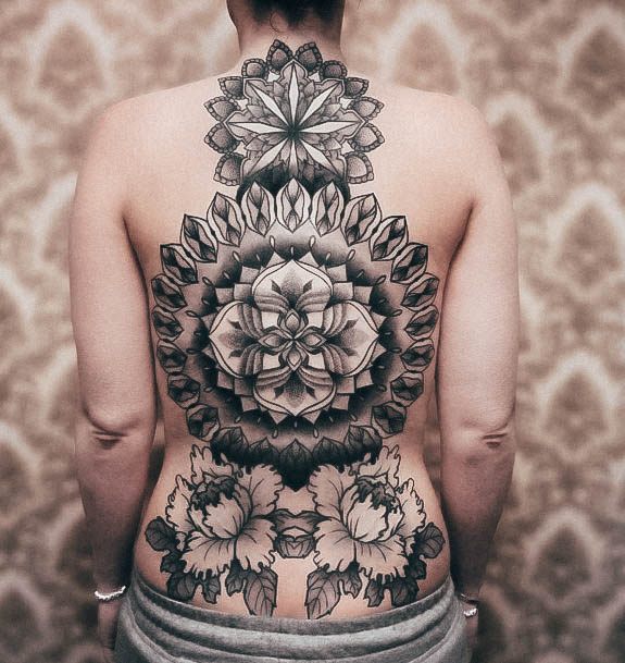 Womens Mandala Girly Tattoo Designs