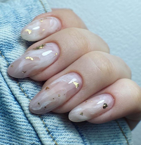 Womens Marble Good Looking Nails