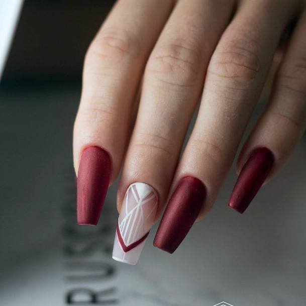 Womens Maroon Dress Super Nail Designs